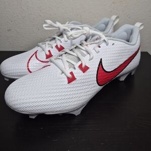Men Nike Vapor Edge Speed 360 2 Football Cleats White/Red FN7764-106 Size 13